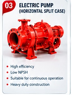 Electric centrifugal fire pump